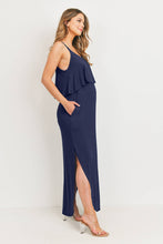 Load image into Gallery viewer, Solid Maternity/Nursing Maxi Dress - A Mama's Lullaby