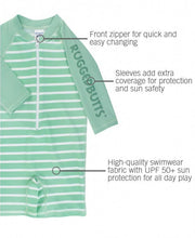 Load image into Gallery viewer, Striped Rash Guard Bodysuit - A Mama's Lullaby