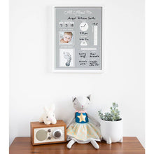 Load image into Gallery viewer, All About Me Baby's 1st Year Frame w/Clean-Touch Ink Pad - A Mama's Lullaby