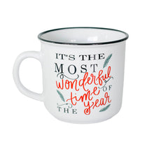 Load image into Gallery viewer, "It's the Most Wonderful Time of the Year" Campfire Coffee Mug - 16 oz - A Mama's Lullaby