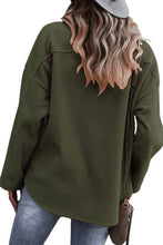 Load image into Gallery viewer, Solid Flannel Shacket - Army Green - A Mama's Lullaby