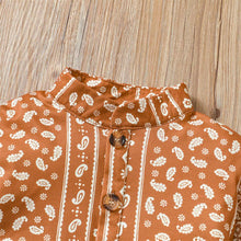 Load image into Gallery viewer, Rust Paisley Fall Dress - A Mama's Lullaby
