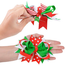 Load image into Gallery viewer, Christmas Hair Bow - A Mama's Lullaby