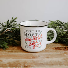 Load image into Gallery viewer, "It's the Most Wonderful Time of the Year" Campfire Coffee Mug - 16 oz - A Mama's Lullaby
