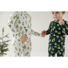 Load image into Gallery viewer, Ivory Christmas Trees Bamboo Lounge Set - A Mama's Lullaby