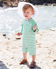 Load image into Gallery viewer, Striped Rash Guard Bodysuit - A Mama's Lullaby