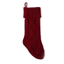 Load image into Gallery viewer, Cable Knit Christmas Stocking - A Mama's Lullaby