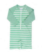 Load image into Gallery viewer, Striped Rash Guard Bodysuit - A Mama's Lullaby