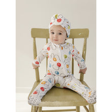 Load image into Gallery viewer, Ivory Holiday Lights Bamboo Zip Sleeper - A Mama's Lullaby