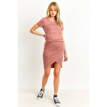 Load image into Gallery viewer, Rayon Modal Ruched Side Maternity Dress - A Mama's Lullaby