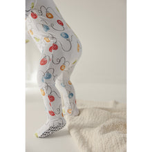 Load image into Gallery viewer, Ivory Holiday Lights Bamboo Zip Sleeper - A Mama's Lullaby