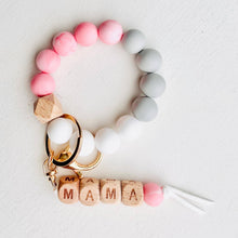 Load image into Gallery viewer, MAMA Beads Bangle Keychain Silicone Bracelet - A Mama's Lullaby