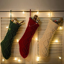 Load image into Gallery viewer, Cable Knit Christmas Stocking - A Mama's Lullaby