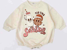 Load image into Gallery viewer, "'Tis The Season" Baby/Toddler Christmas Bubble Romper - A Mama's Lullaby
