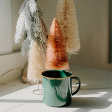 Load image into Gallery viewer, "Merry" Green Campfire Coffee Mug - 18 oz - A Mama's Lullaby