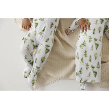 Load image into Gallery viewer, Ivory Christmas Trees Holiday Bamboo Zip Sleeper - A Mama's Lullaby