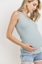 Load image into Gallery viewer, Ribbed Knit Maternity Basic Tank - A Mama's Lullaby