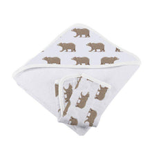 Load image into Gallery viewer, Hooded Towel & Washcloth Set