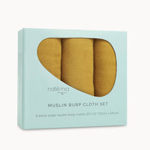 Load image into Gallery viewer, Muslin Bamboo Burp Cloths (3 pack)