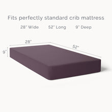 Load image into Gallery viewer, Organic Cotton Fitted Crib Sheet