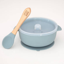 Load image into Gallery viewer, Silicone Baby Bowl and Spoon Set