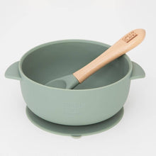 Load image into Gallery viewer, Silicone Baby Bowl and Spoon Set