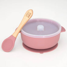 Load image into Gallery viewer, Silicone Baby Bowl and Spoon Set