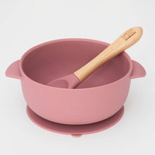 Load image into Gallery viewer, Silicone Baby Bowl and Spoon Set
