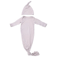 Load image into Gallery viewer, Ribbed Knotted Gown Set with Hat