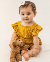 Load image into Gallery viewer, Nala Ruffle Back Polka Dot Romper