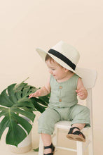 Load image into Gallery viewer, Linen Baby Romper
