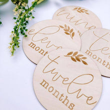Load image into Gallery viewer, Wooden Monthly Milestone Discs Set