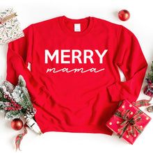 Load image into Gallery viewer, Merry Mama Christmas Crewneck Sweatshirt - A Mama's Lullaby