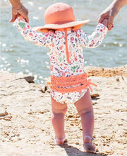 Load image into Gallery viewer, Desert Blossoms One Piece Rash Guard Swimsuit - A Mama's Lullaby
