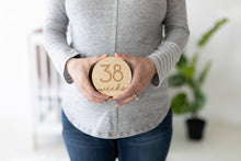 Load image into Gallery viewer, Pregnancy Journey Wooden Weekly Milestone Markers - A Mama's Lullaby