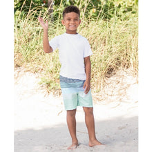 Load image into Gallery viewer, Coastal Stripe Swim Trunks - A Mama's Lullaby