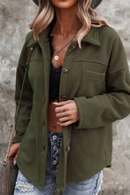 Load image into Gallery viewer, Solid Flannel Shacket - Army Green - A Mama's Lullaby