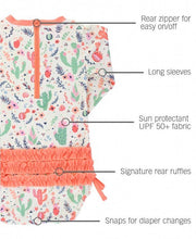 Load image into Gallery viewer, Desert Blossoms One Piece Rash Guard Swimsuit - A Mama's Lullaby