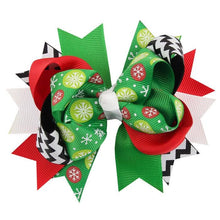Load image into Gallery viewer, Christmas Hair Bow - A Mama's Lullaby