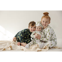 Load image into Gallery viewer, Ivory Christmas Trees Holiday Bamboo Zip Sleeper - A Mama's Lullaby