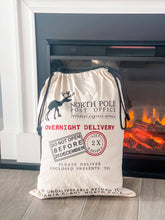 Load image into Gallery viewer, "North Pole" Reindeer Santa Sack - A Mama's Lullaby