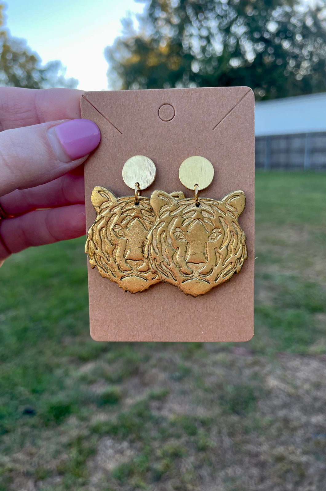 Gameday Tiger Earrings