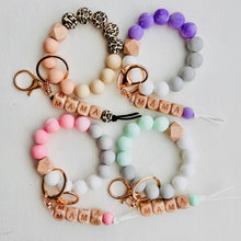 Load image into Gallery viewer, MAMA Beads Bangle Keychain Silicone Bracelet - A Mama&#39;s Lullaby
