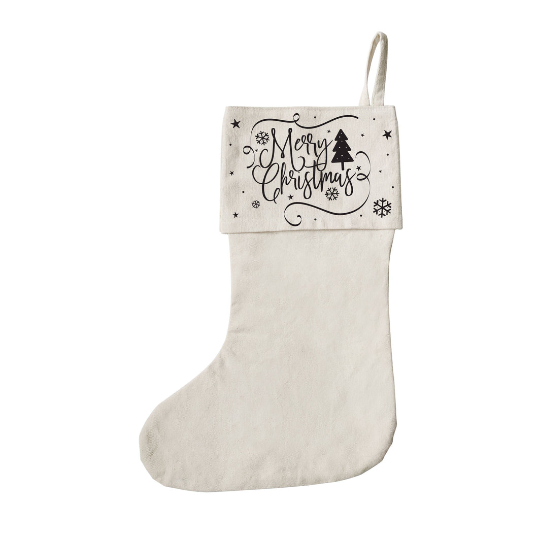 Merry Christmas Stocking, Gift Bag and Holiday Decorations - A Mama's Lullaby