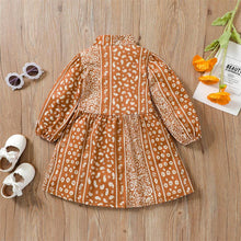 Load image into Gallery viewer, Rust Paisley Fall Dress - A Mama&#39;s Lullaby
