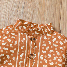 Load image into Gallery viewer, Rust Paisley Fall Dress - A Mama&#39;s Lullaby
