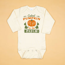 Load image into Gallery viewer, &quot;Cutest Pumpkin in the Patch&quot; Baby Fall Onesie - A Mama&#39;s Lullaby
