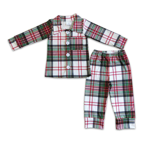 Classic Red/Green Plaid Christmas Pajamas - A Mama's Lullaby