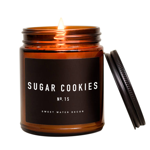 Sugar Cookies Soy Candle - Amber Jar - 9 oz - A Mama's Lullaby