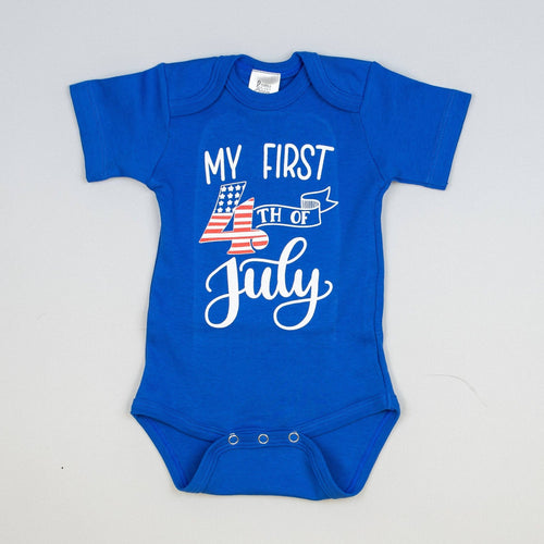 My 1st 4th of July Baby Bodysuit - A Mama's Lullaby